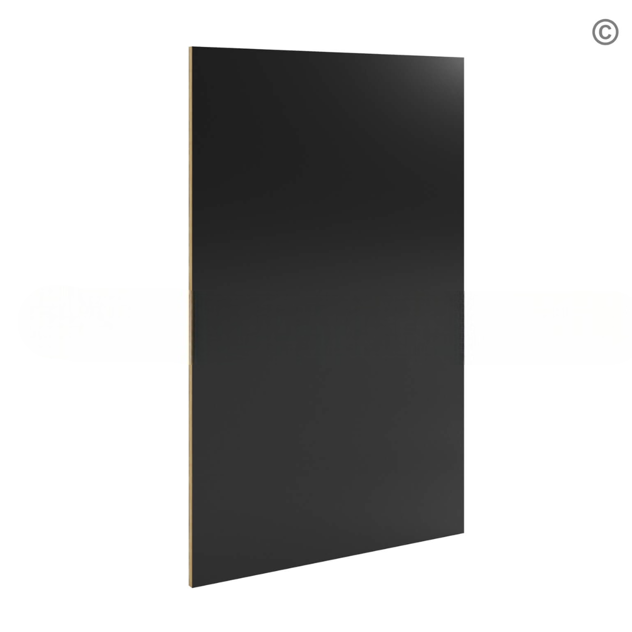 Black Shaker Wall Skin Panel