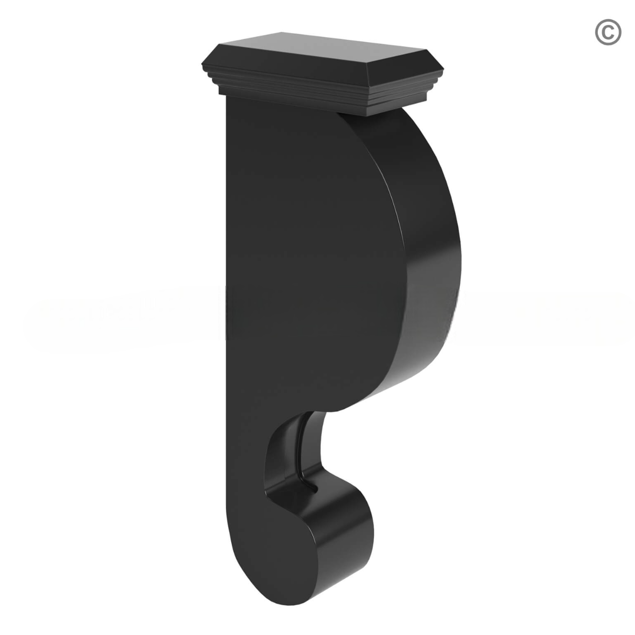 Black Shaker Corbel 12 3/4″H