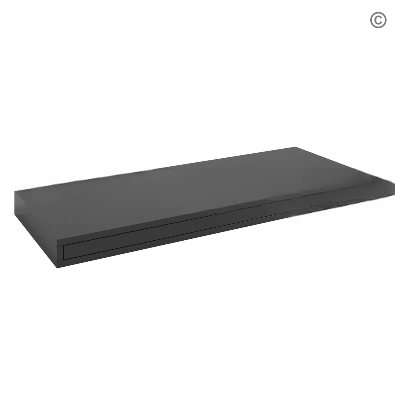 Black Shaker Floating Shelf