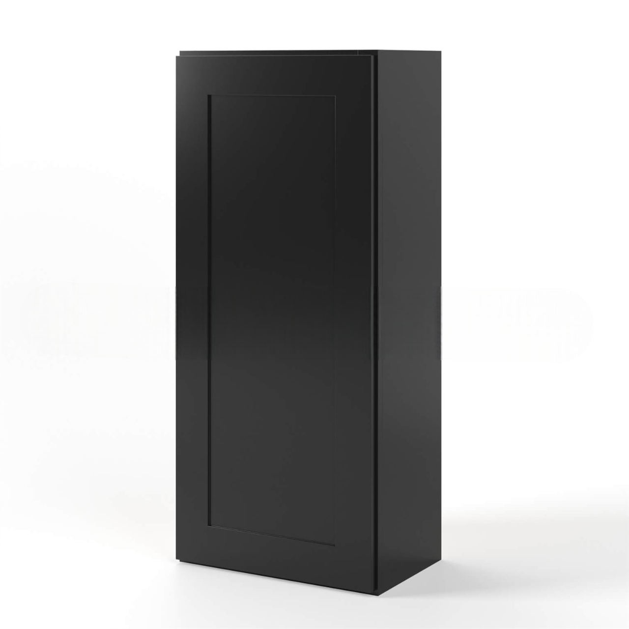 Black Shaker 42″ H Single Door Wall Cabinet