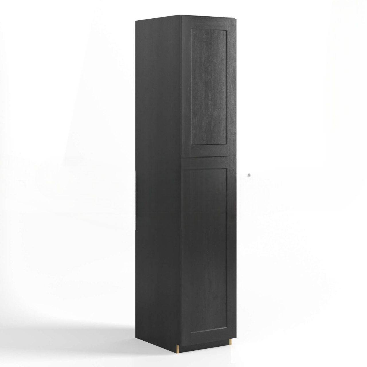 Mocha Slate Shaker Tall Pantry Cabinet 2 Doors