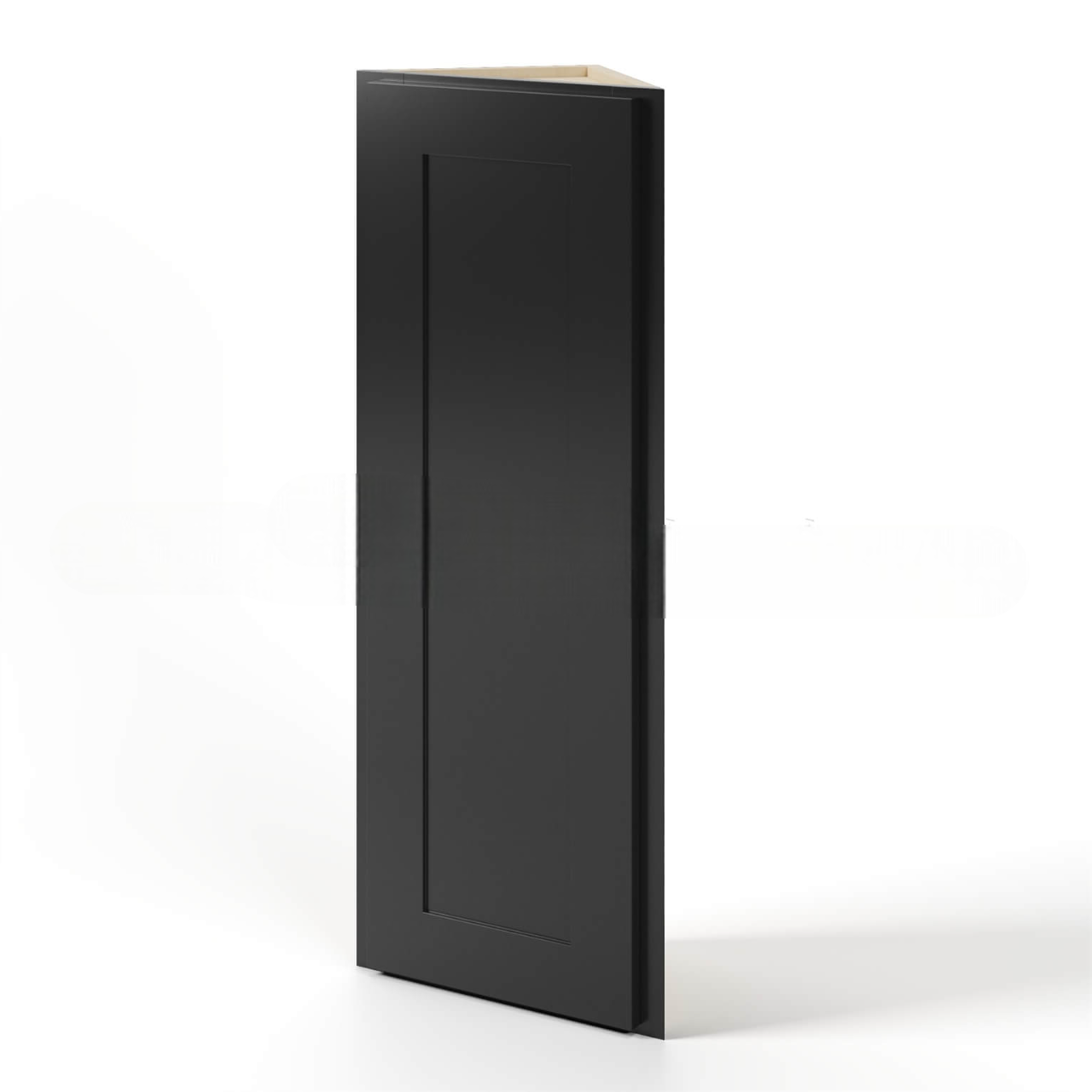 Black Shaker 12″ Angle Wall Cabinet