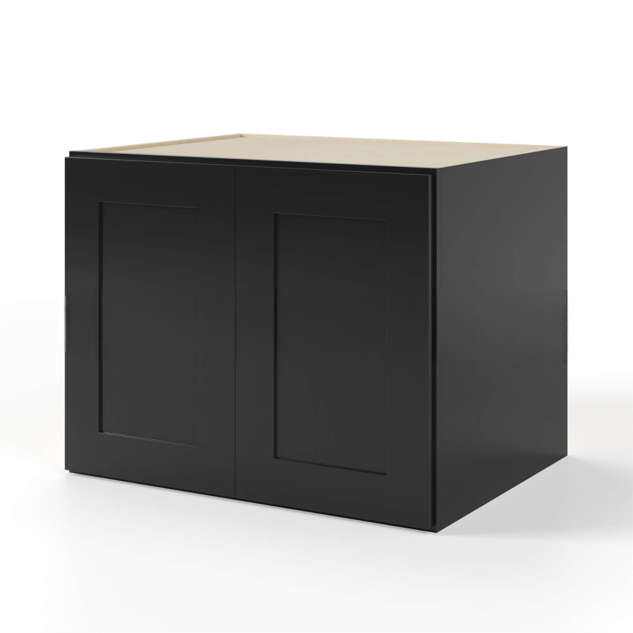 Black Shaker 24″ H Refrigerator Wall Cabinet 24″ Deep