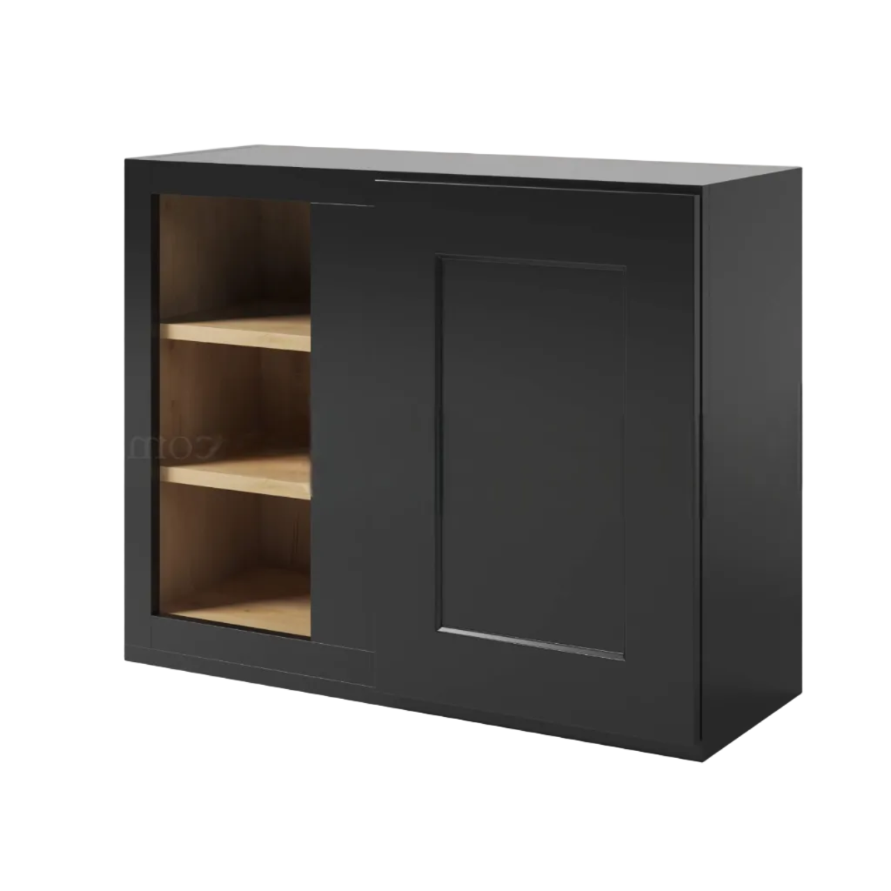 Black Shaker Wall Blind Corner Cabinet