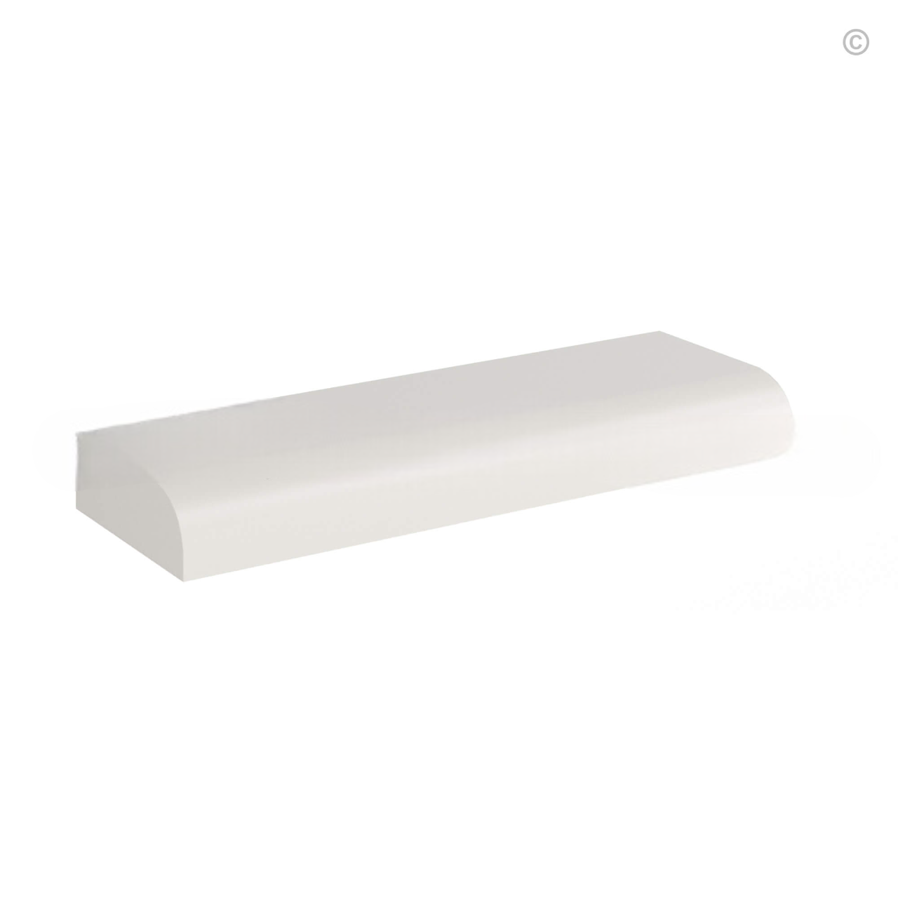 Dove White Slim Shaker Scribe Moulding