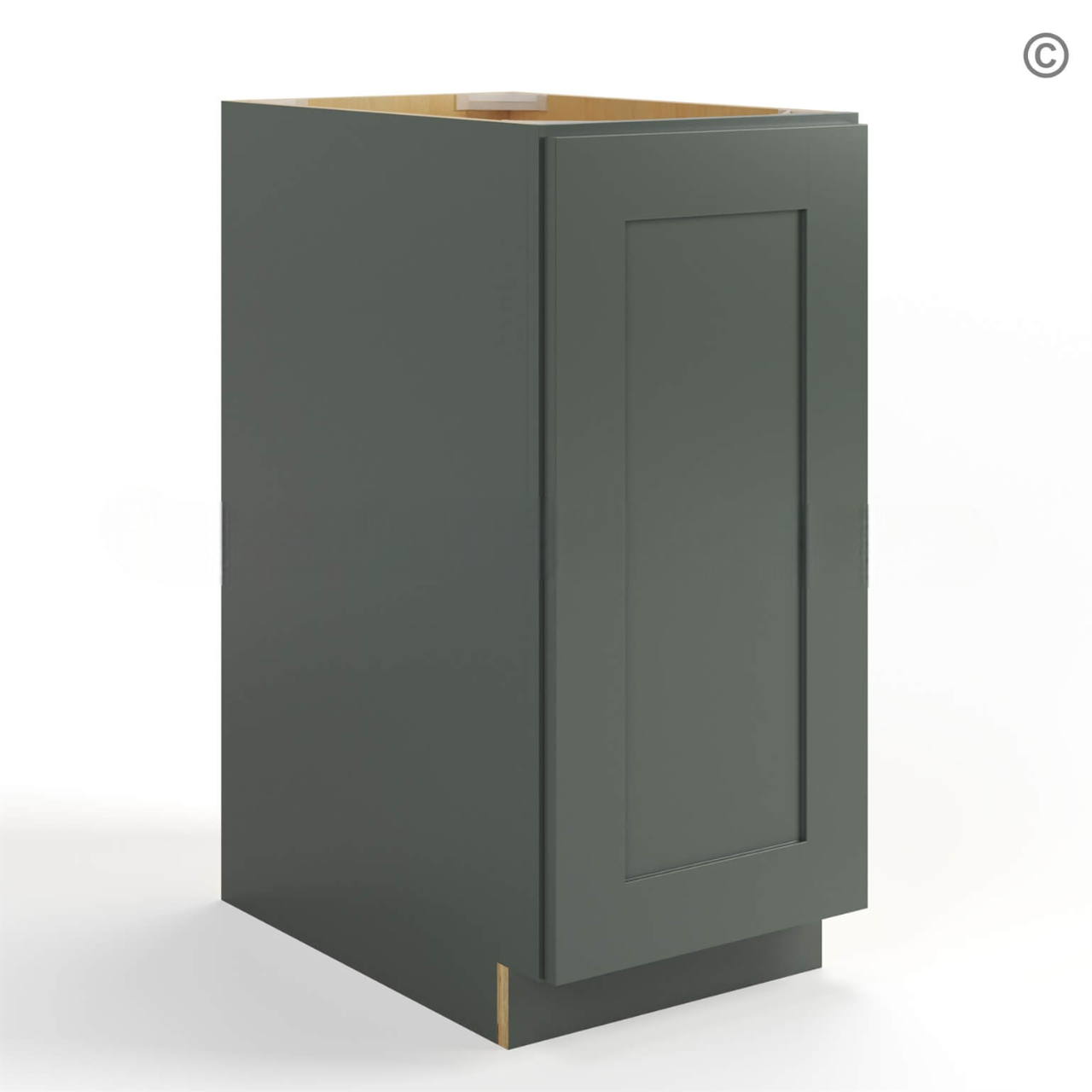 Green Shaker Base Cabinet – Full Height Door