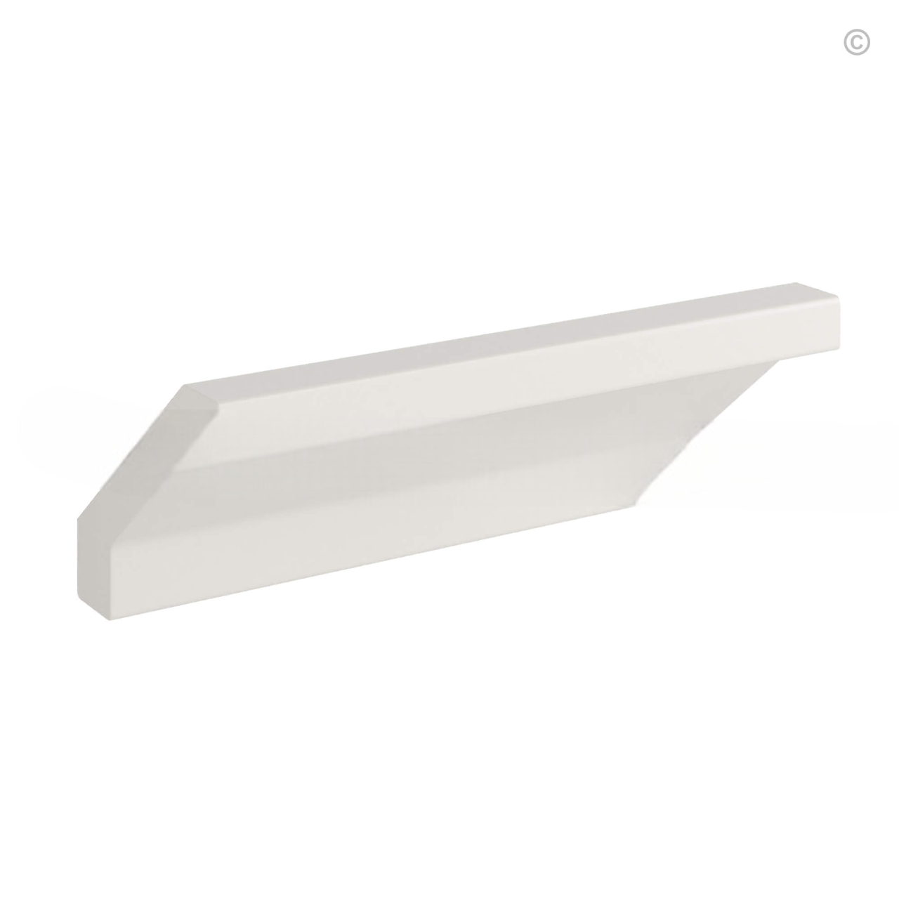 Dove White Slim Shaker Crown Moulding