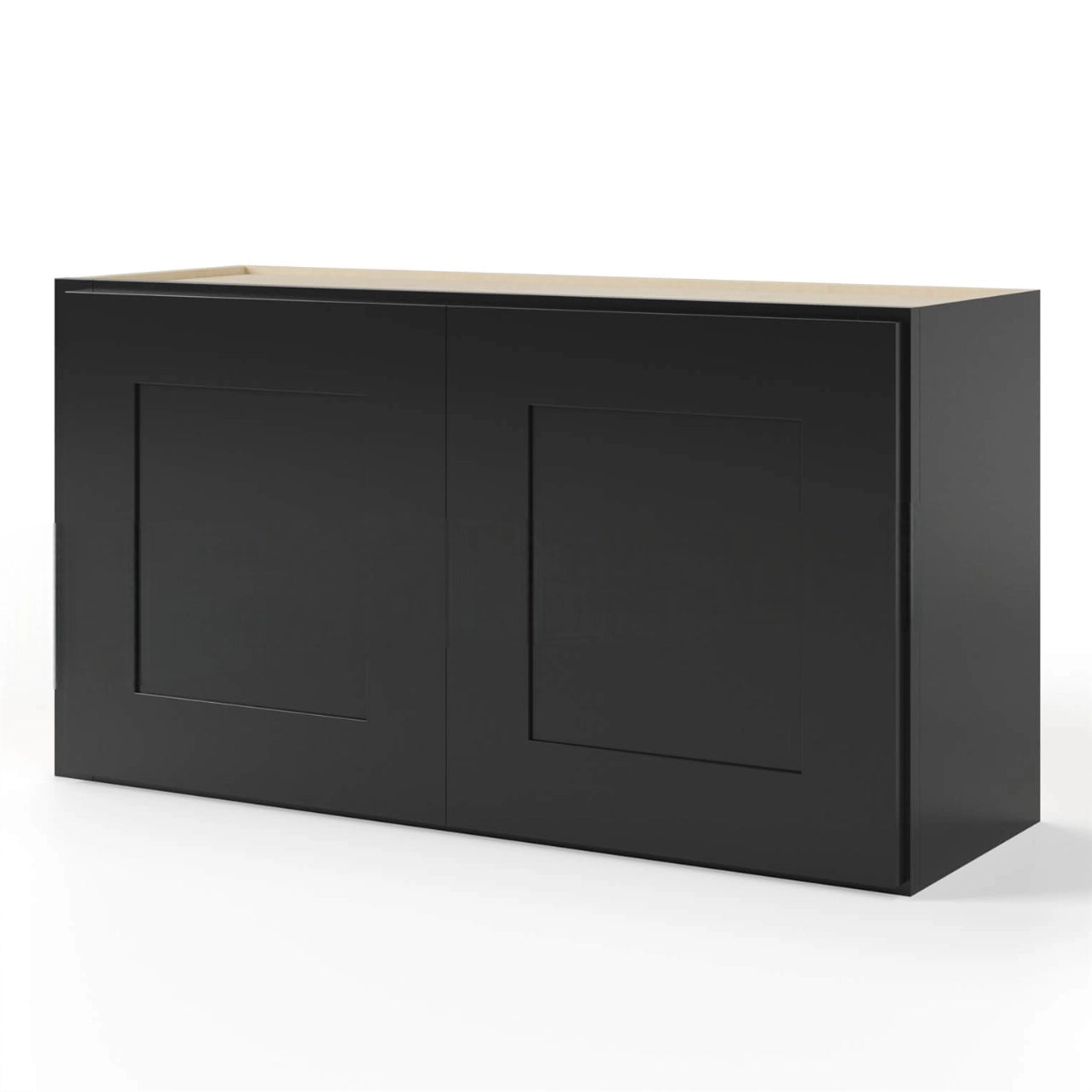 Black Shaker 18″ H Double Door Wall Cabinet