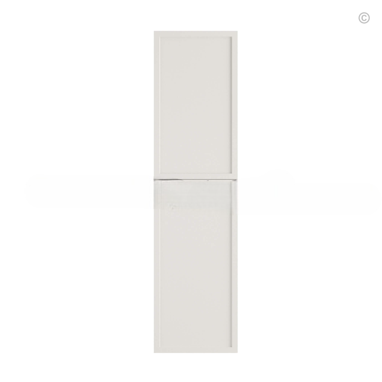 Dove White Slim Shaker Tall Decorative Door Panel