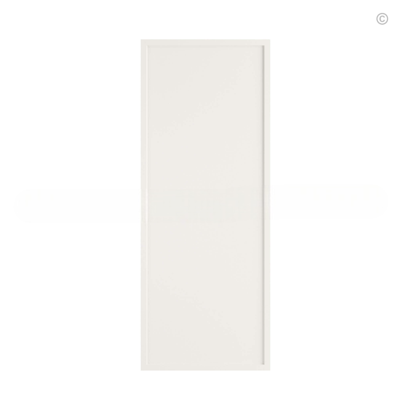 Dove White Slim Shaker Wall Decorative Door Panel
