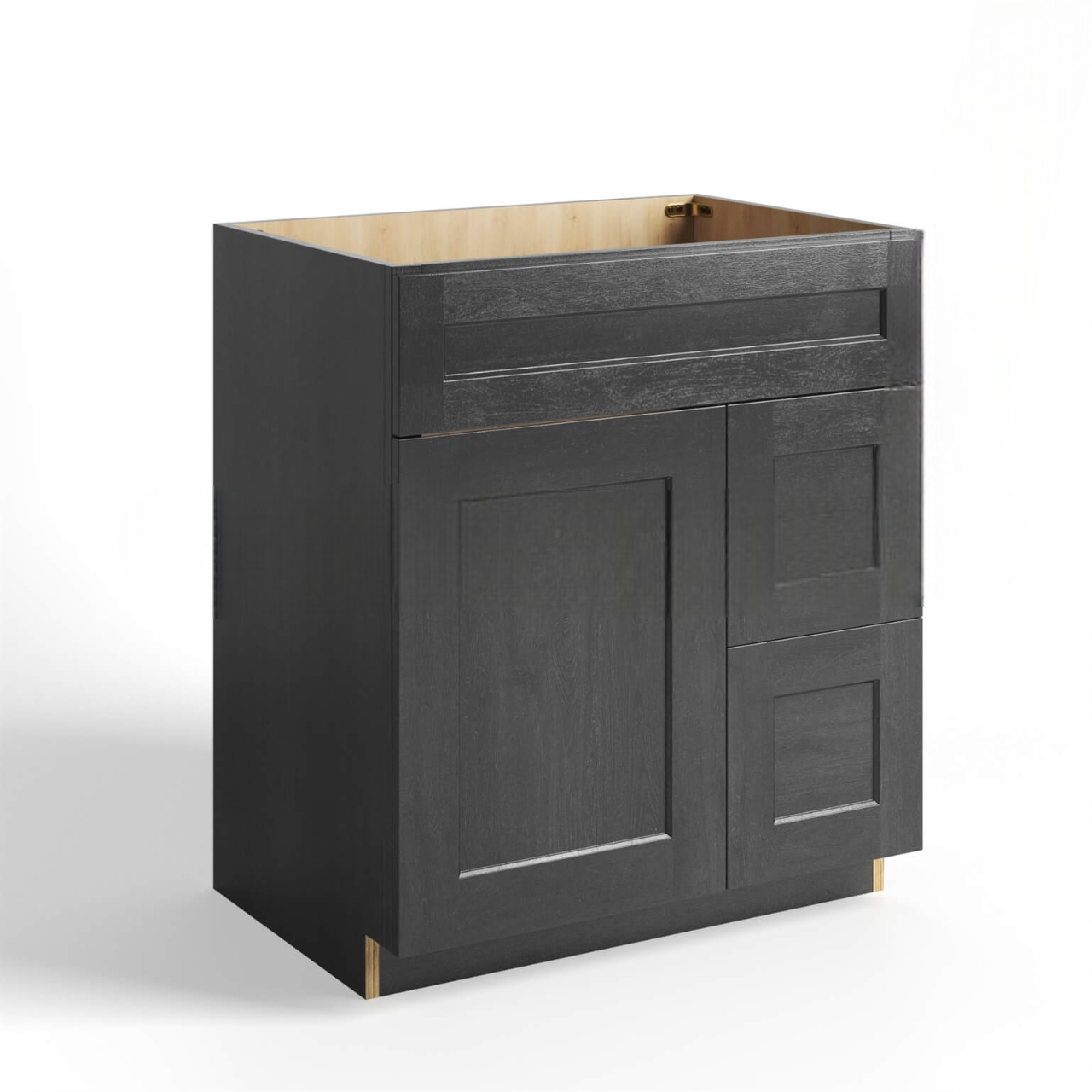 Mocha Slate Shaker Vanity Sink Base Combo 30″W