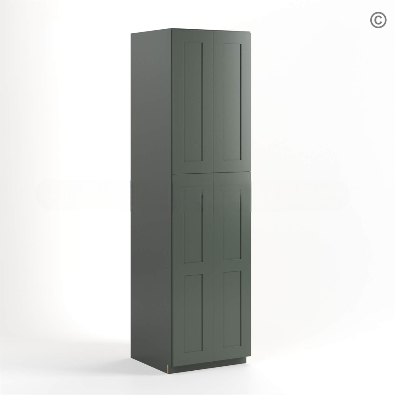 Green Shaker 24″ W Utility Pantry Cabinet