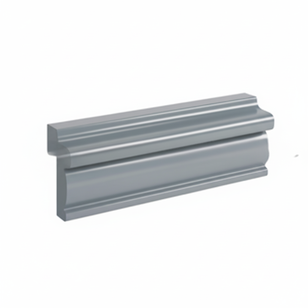 Gray Shaker Light Rail Moulding