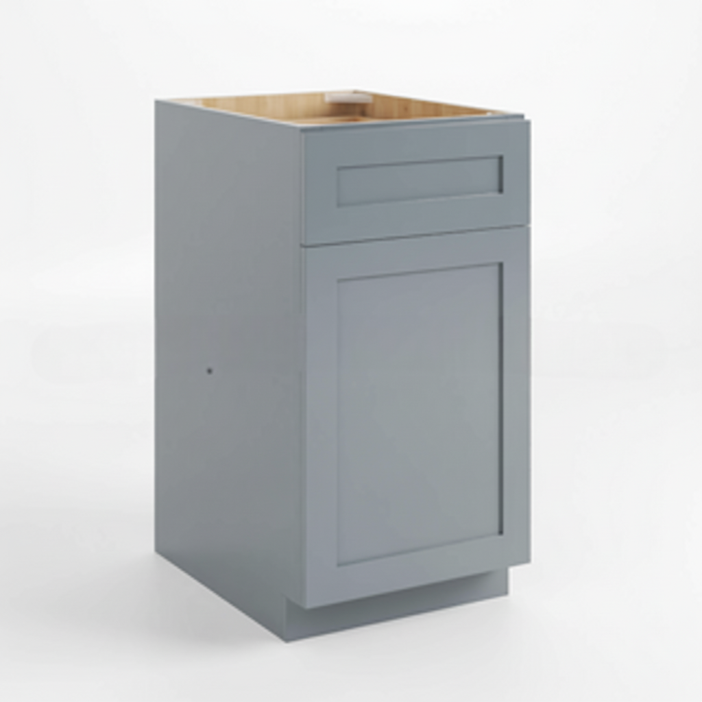 Gray Shaker Document File Base Cabinet