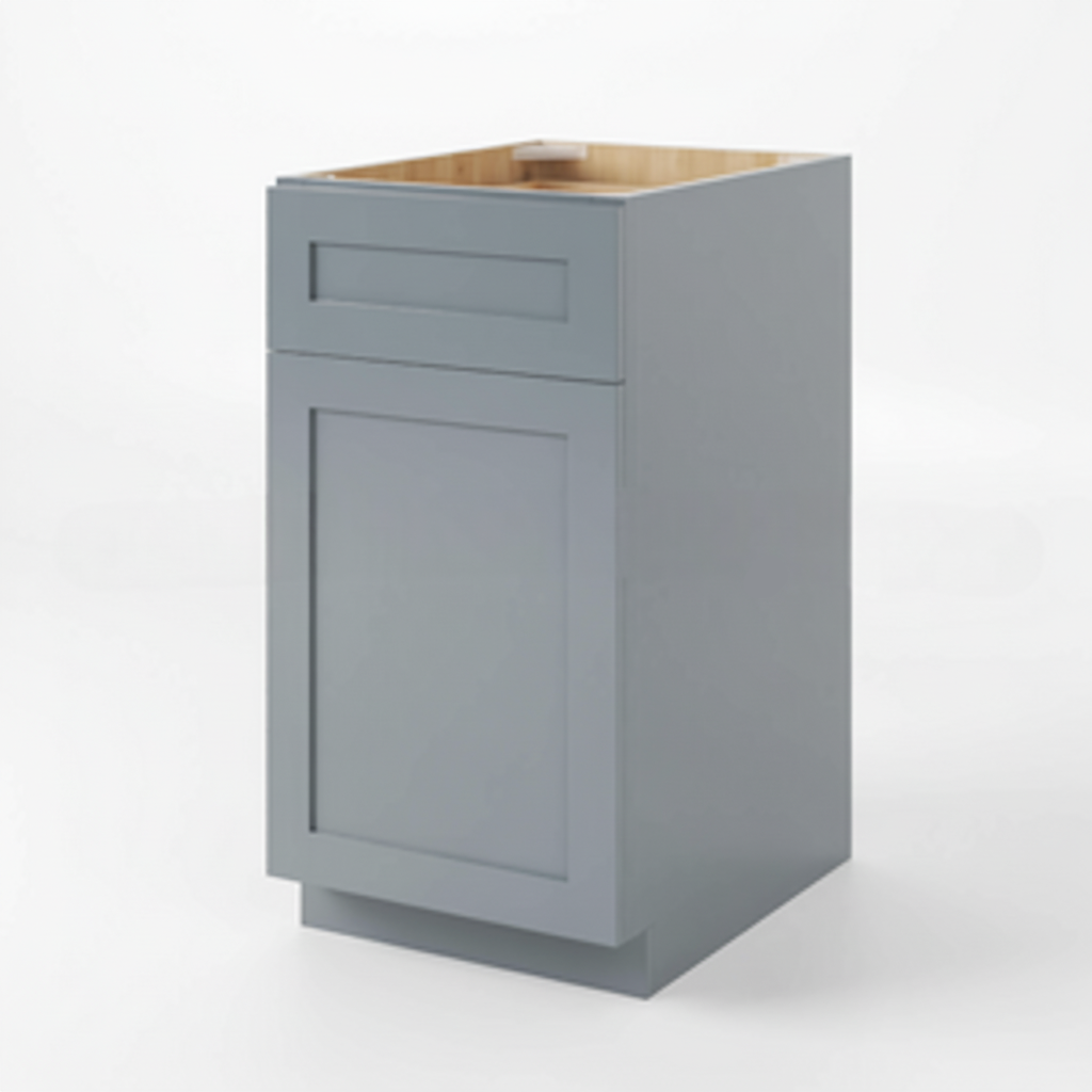 Gray Shaker Document File Base Cabinet