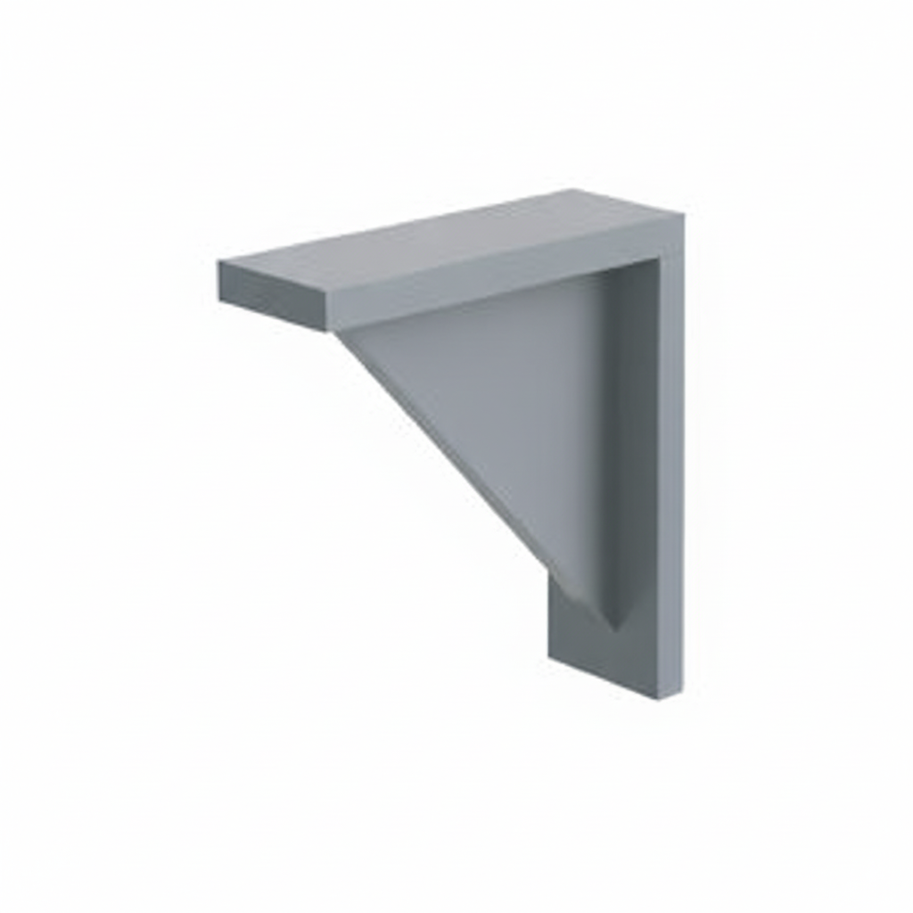 Gray Shaker Corbel 9″H