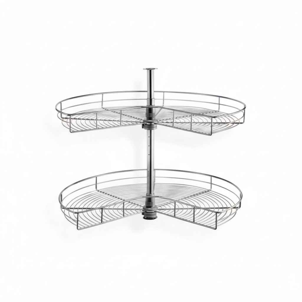 Gray Shaker Chrome Tray