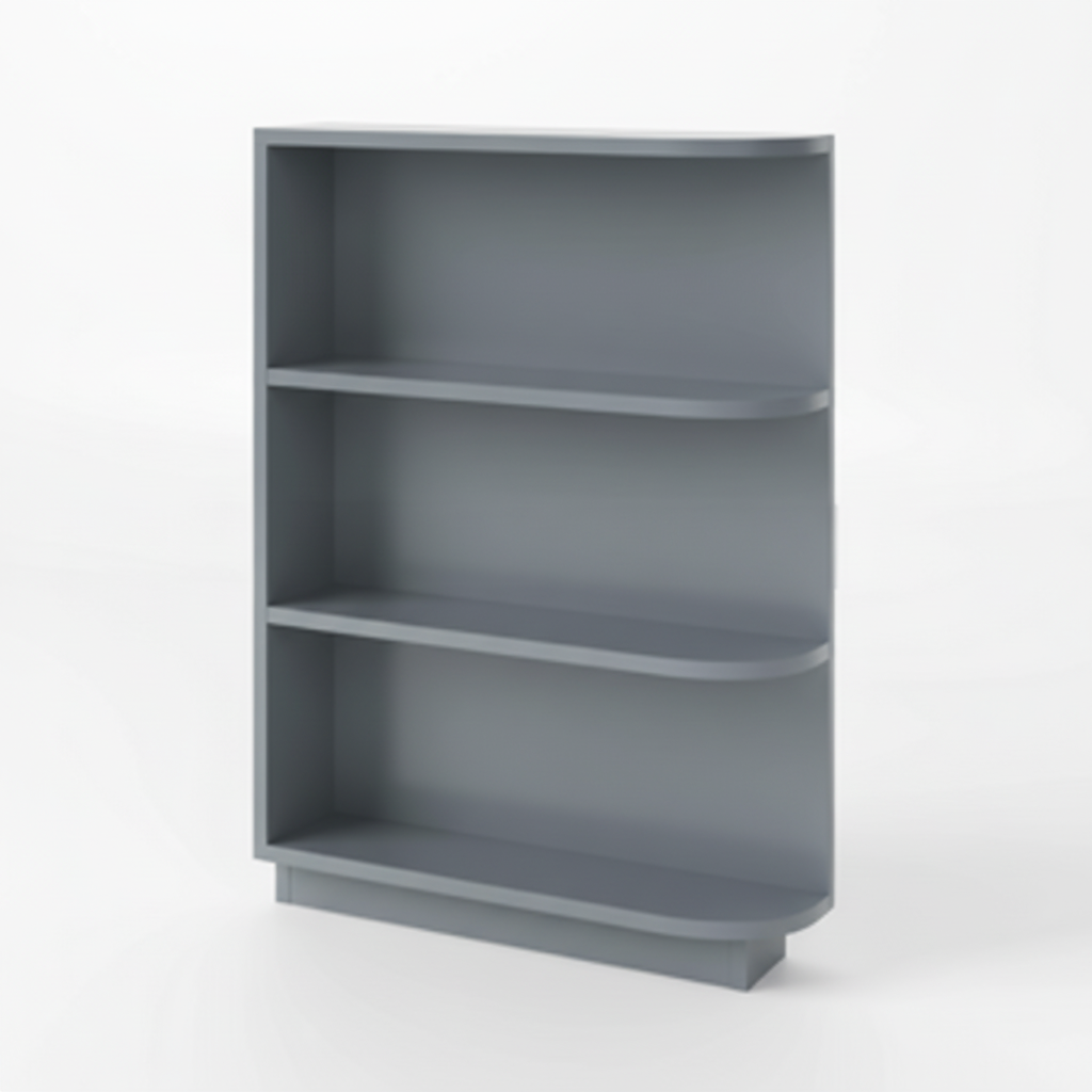 Gray Shaker Base End Shelf (Reversible)