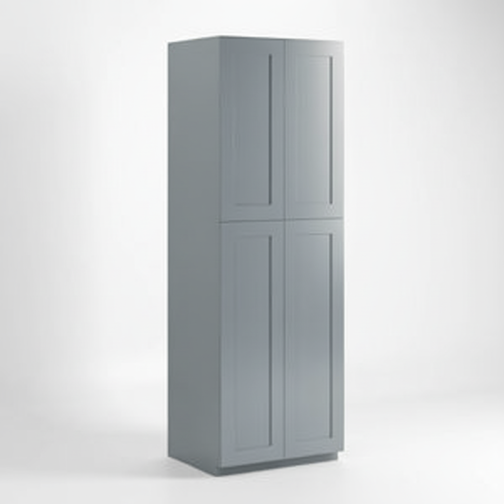 Gray Shaker 24″ W Utility Pantry Cabinet