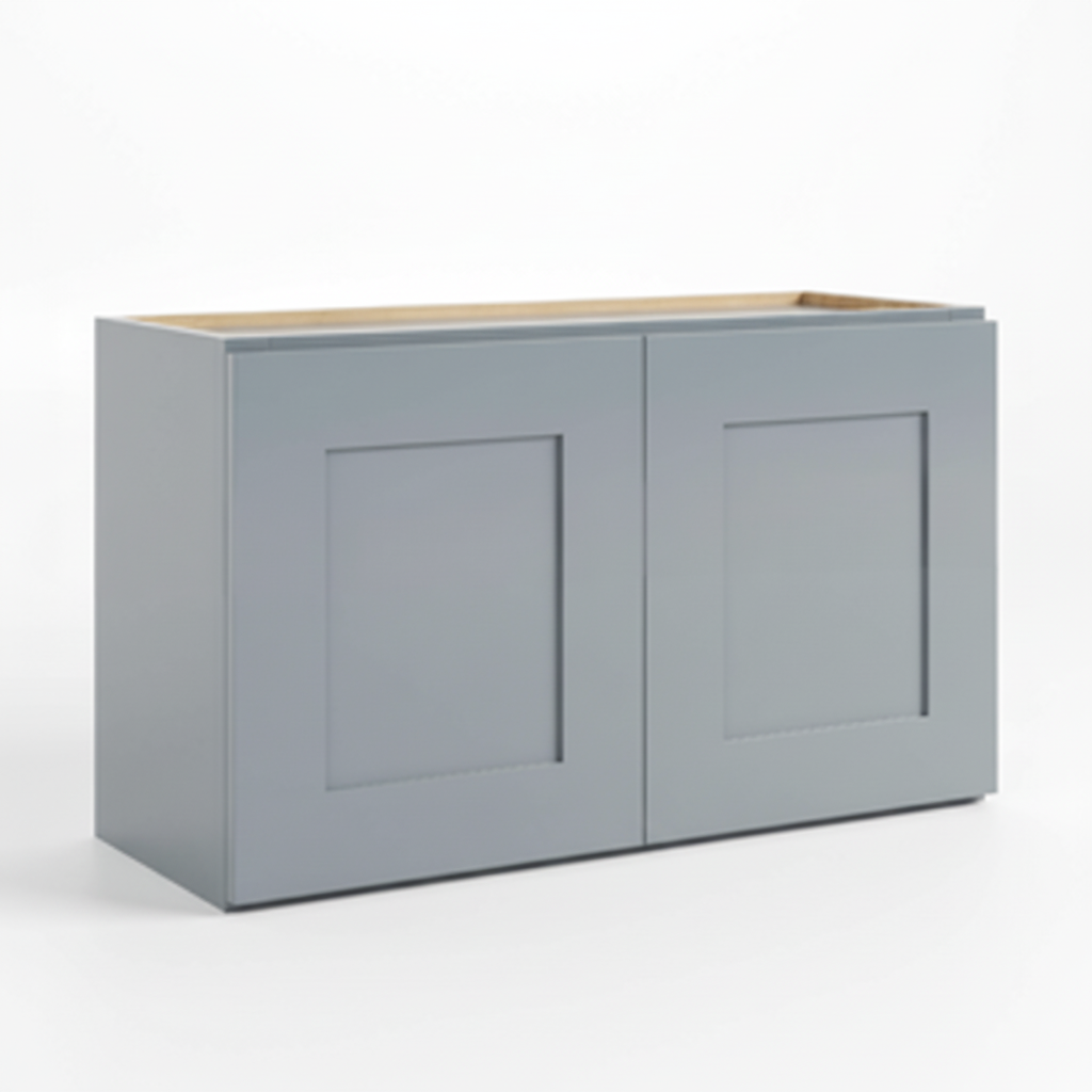 Gray Shaker 18″ H Double Door Wall Cabinet