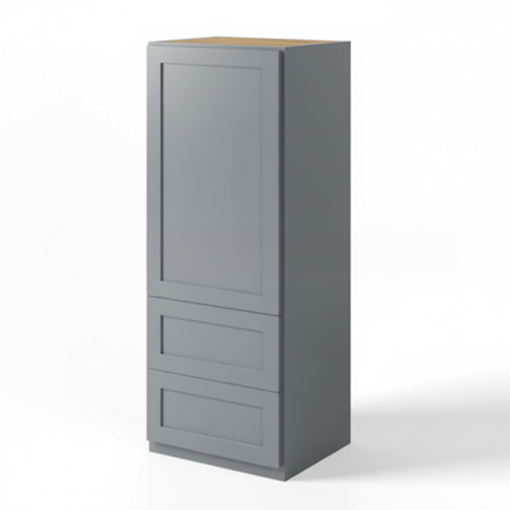 Gray Shaker 18″W Wall With Drawer Cabinet