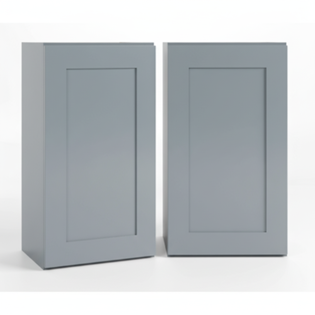 Gray Shaker 30″ H Single Door Wall Cabinet