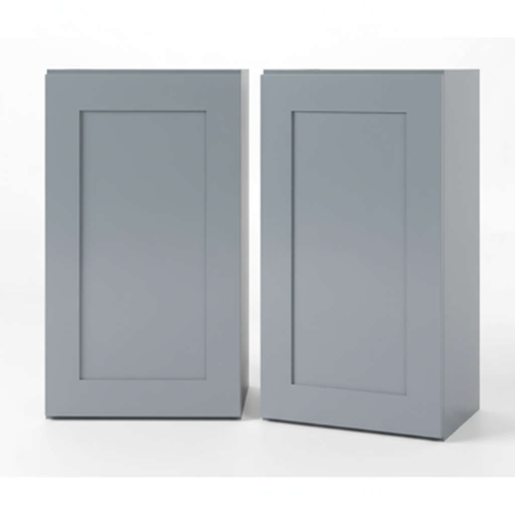 Gray Shaker 30″ H Single Door Wall Cabinet