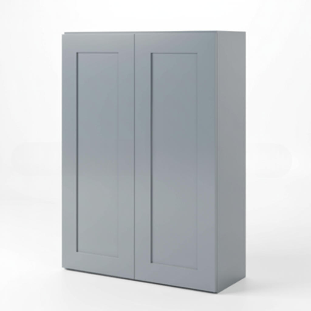 Gray Shaker 42″ H Double Door Wall Cabinet
