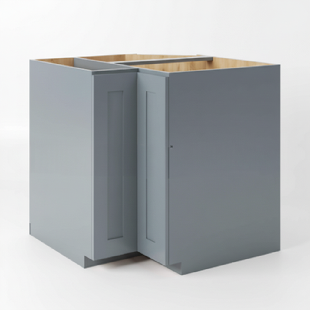 Gray Shaker Easy Reach Base Cabinet