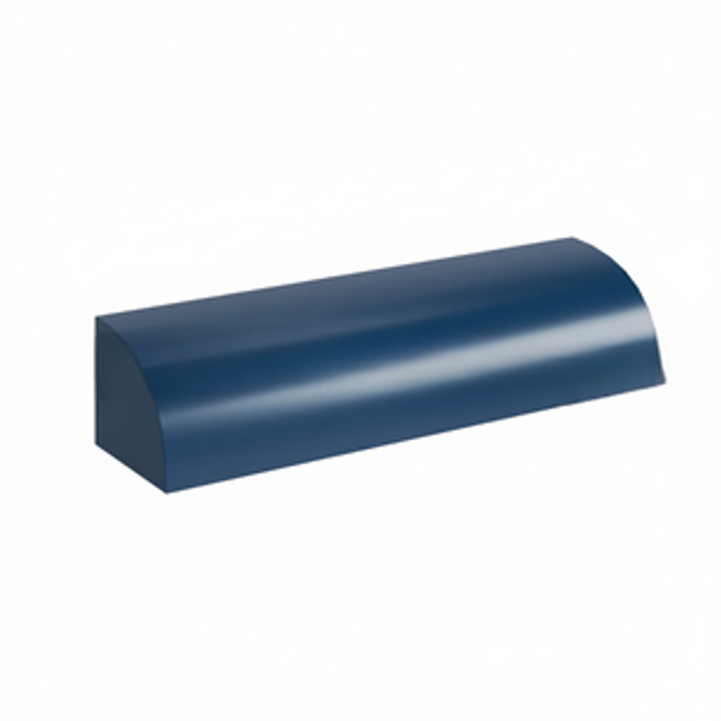 Navy Blue Shaker Shoe Moulding