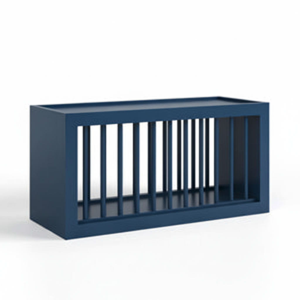Navy Blue Shaker Plate Rack