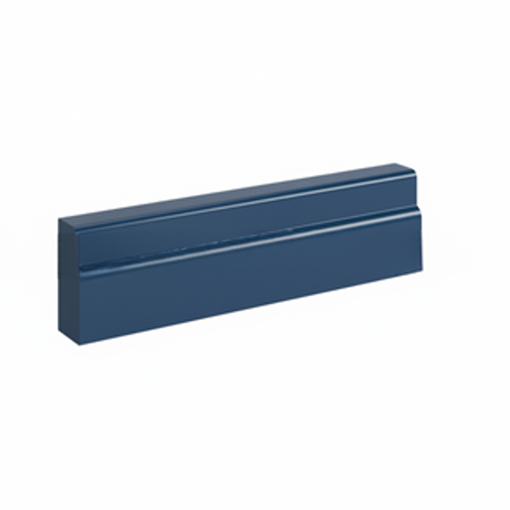 Navy Blue Shaker Furniture Base Moulding