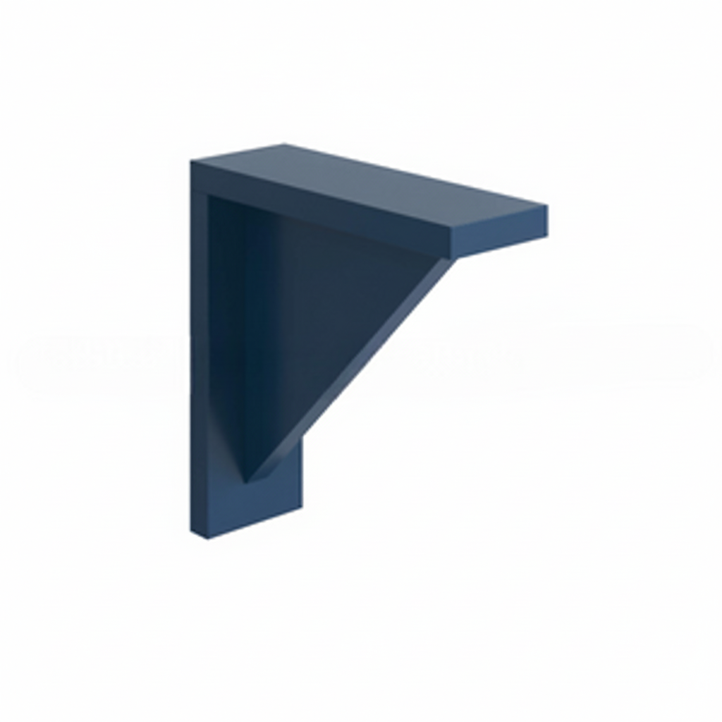 Navy Blue Shaker Corbel 9″H