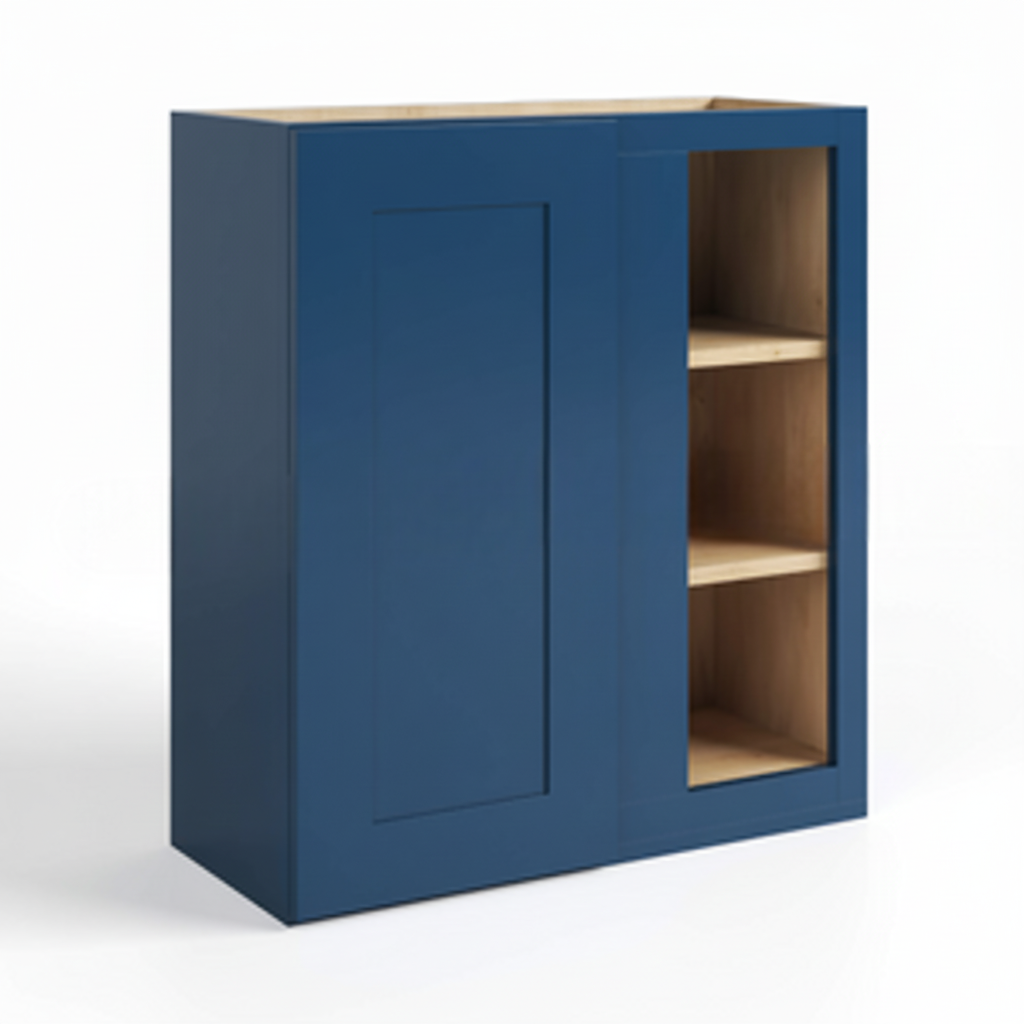 Navy Blue Shaker 30″ H Wall Blind Cabinet
