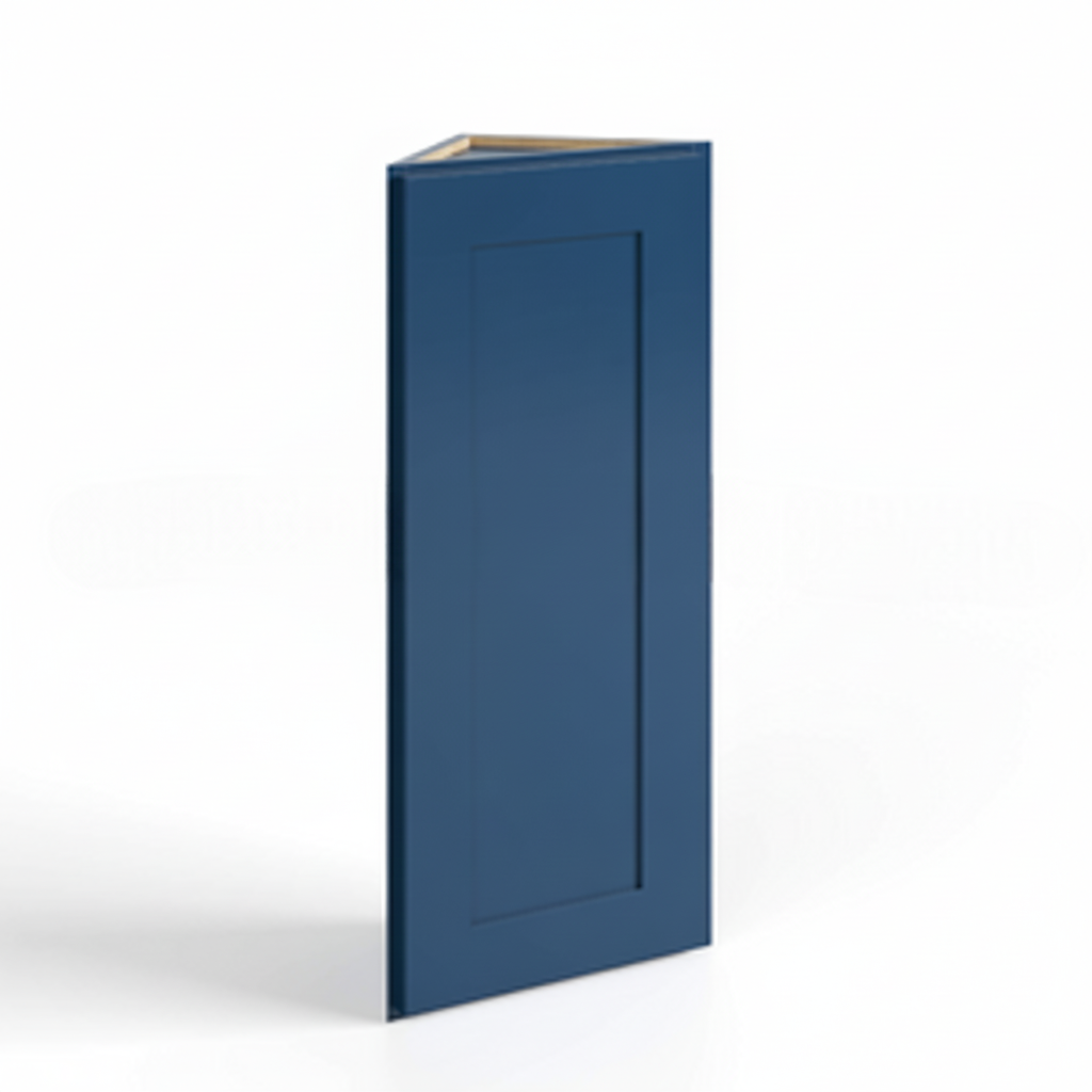 Navy Blue Shaker 12″ Angle Wall Cabinet
