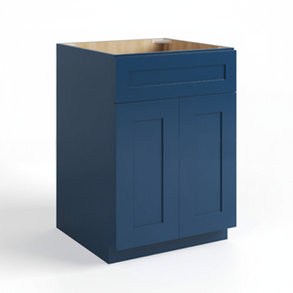 Navy Blue Shaker Sink Base 27”
