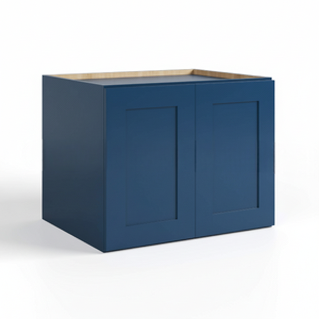 Navy Blue Shaker 24″ H Refrigerator Wall Cabinet 24″ Deep