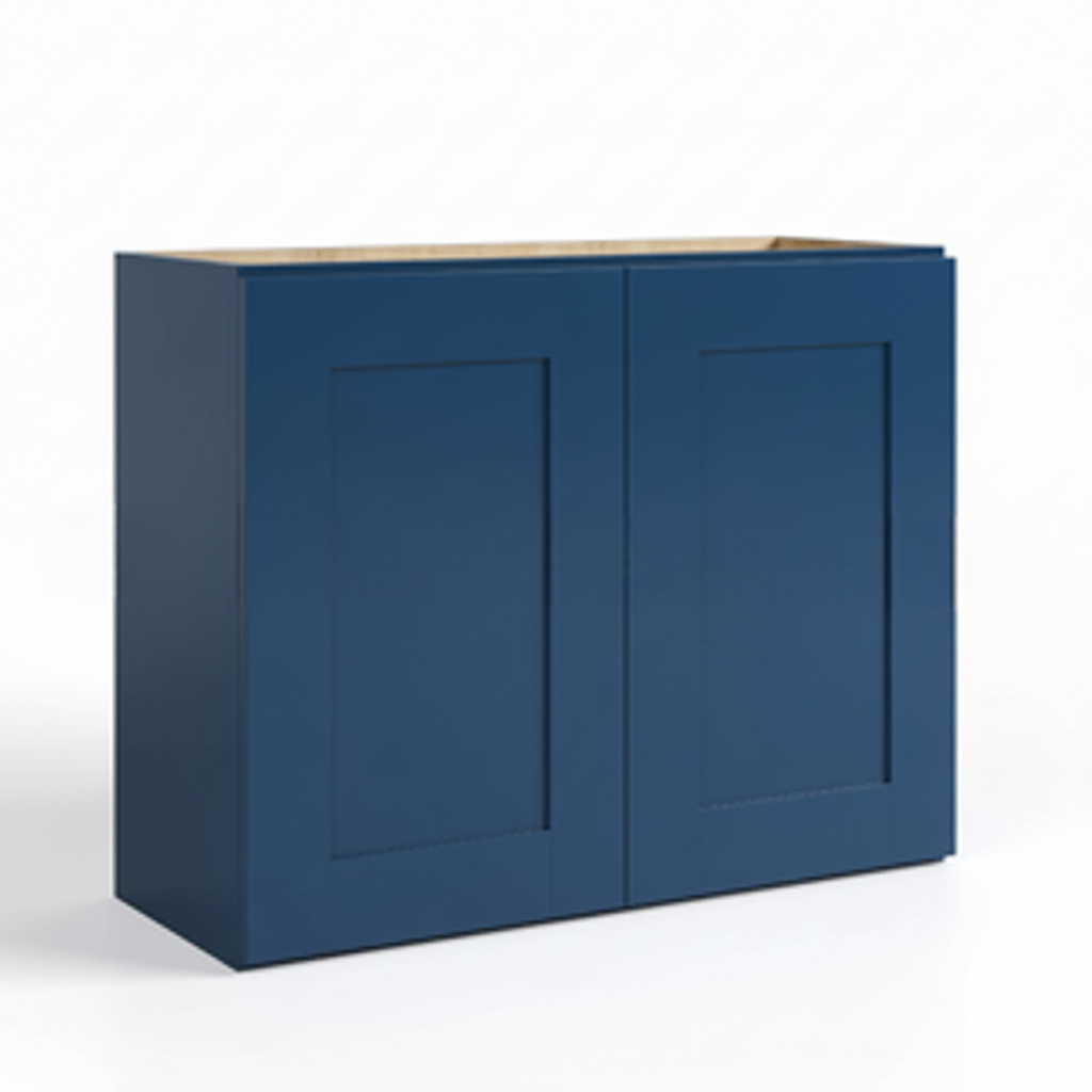Navy Blue Shaker 24″ H Double Door Wall Cabinet
