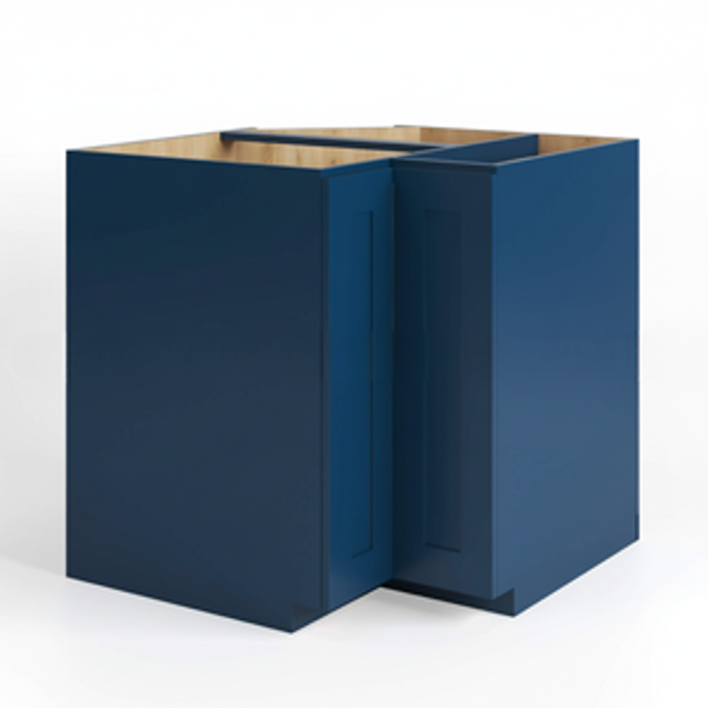 Navy Blue Shaker Easy Reach Base Cabinet
