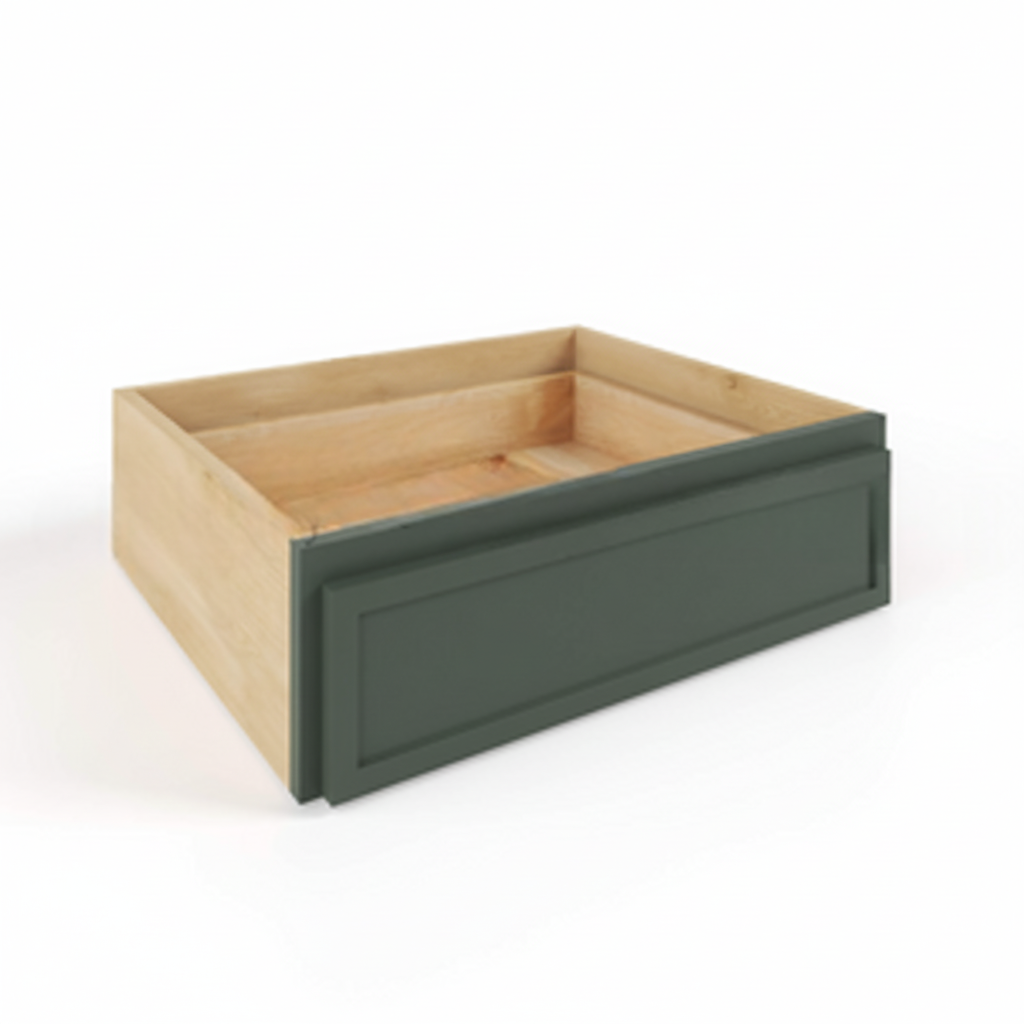 Slim Shaker Green Vanity Knee Drawer