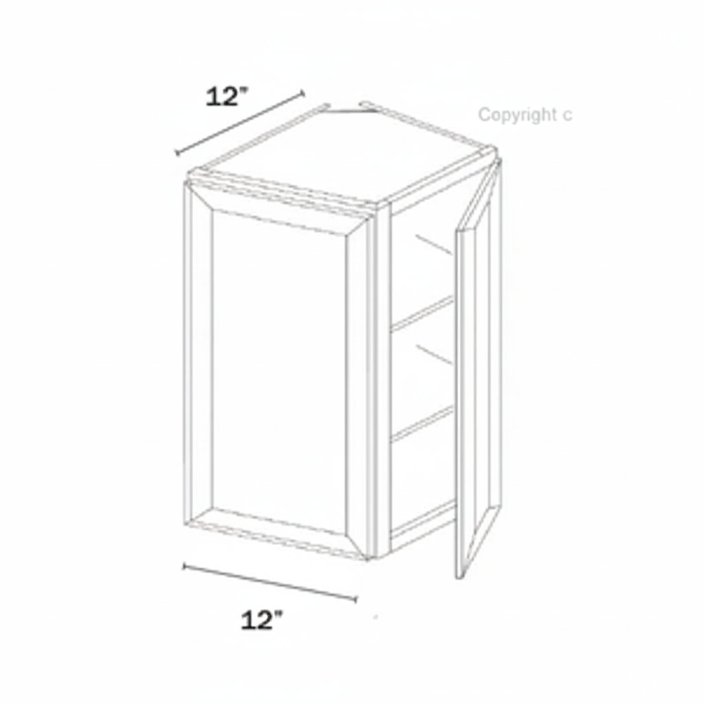 Slim Shaker Green Wall End Cabinet