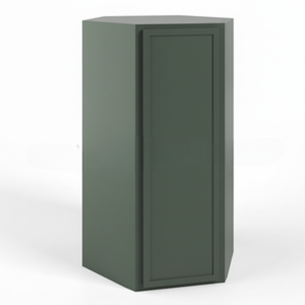 Slim Shaker Green Wall Diagonal Corner 24″W, 12″D