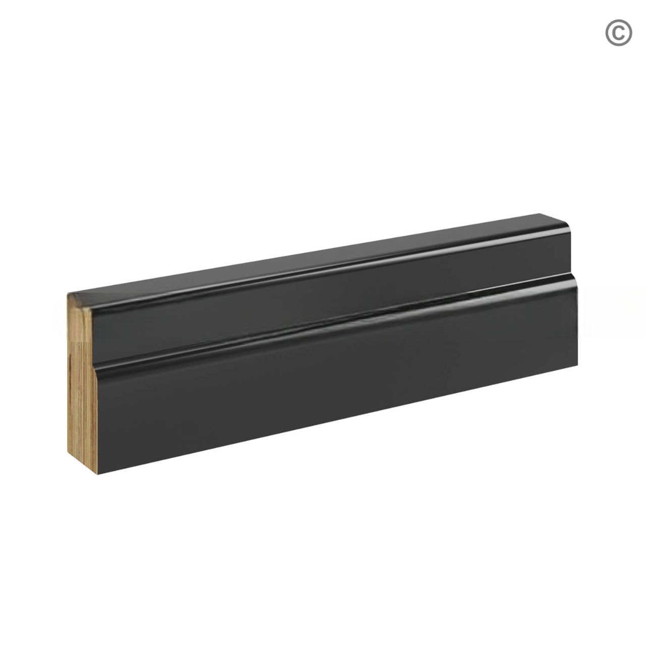 Black Shaker Furniture Base Moulding