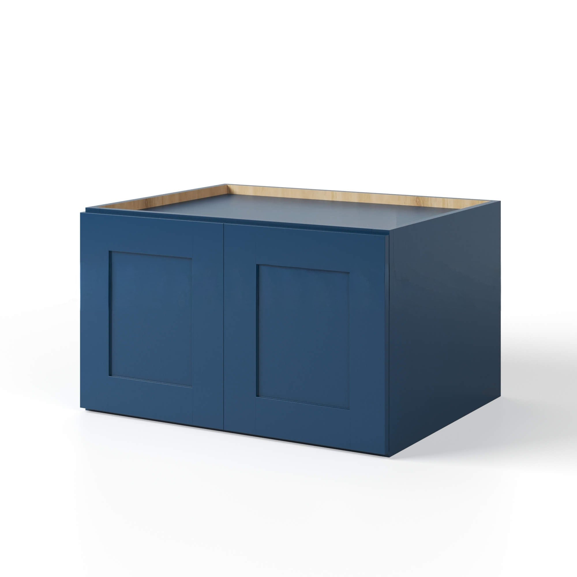 Coastal Blue Shaker 36″ W Refrigerator Wall Cabinet 24″ Deep (Copy)