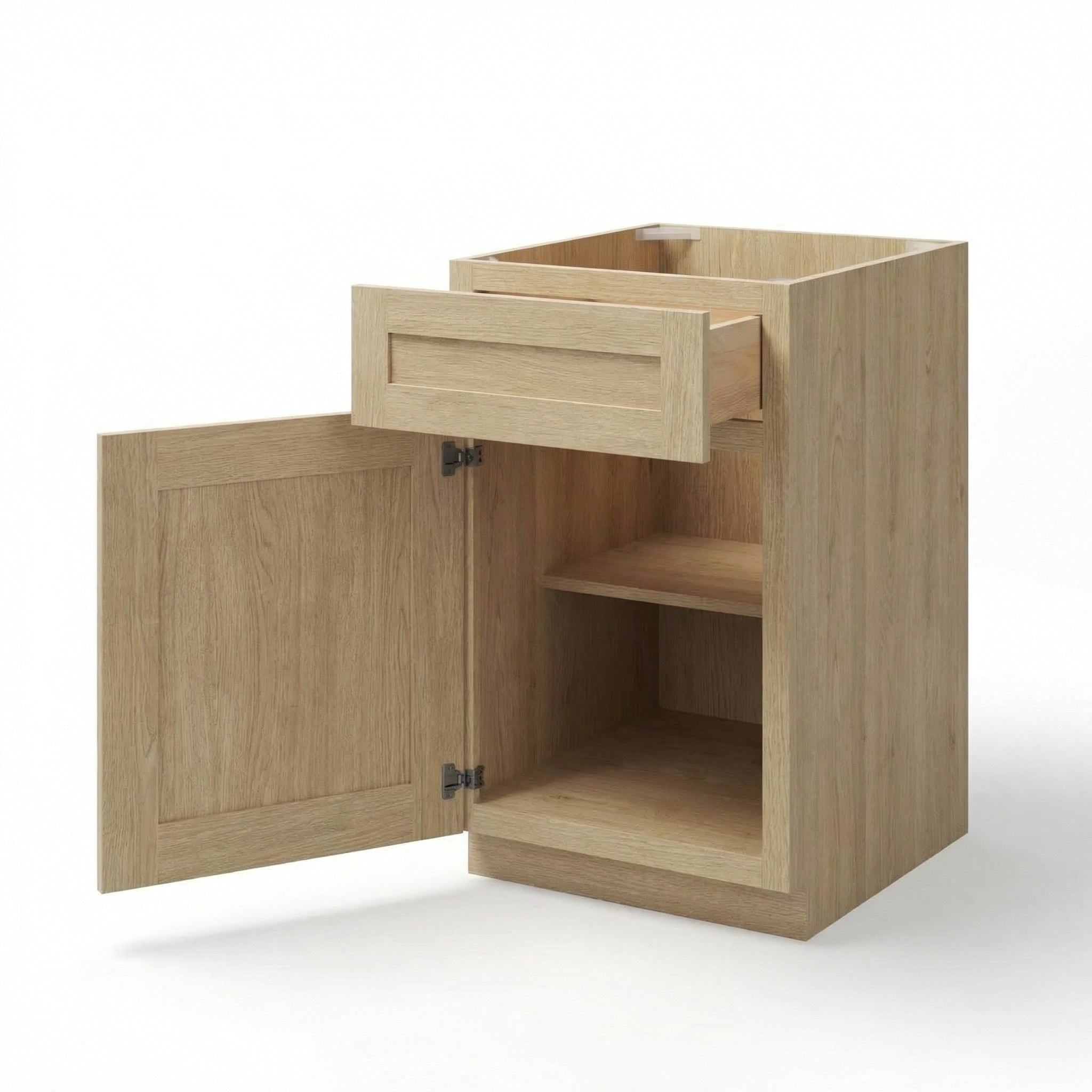 Vale Shaker Base Cabinet with Single Door & Drawer