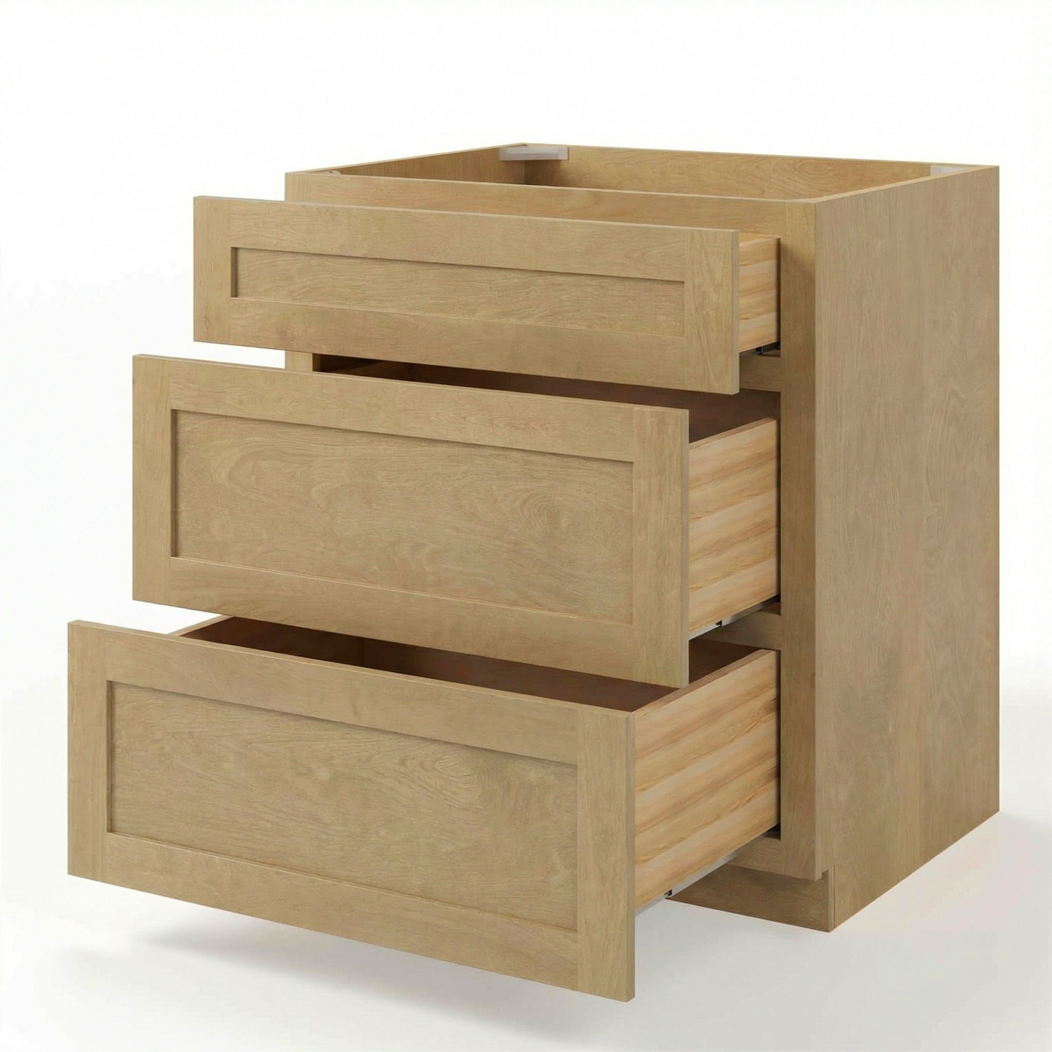 Vale Shaker Three Drawer Base