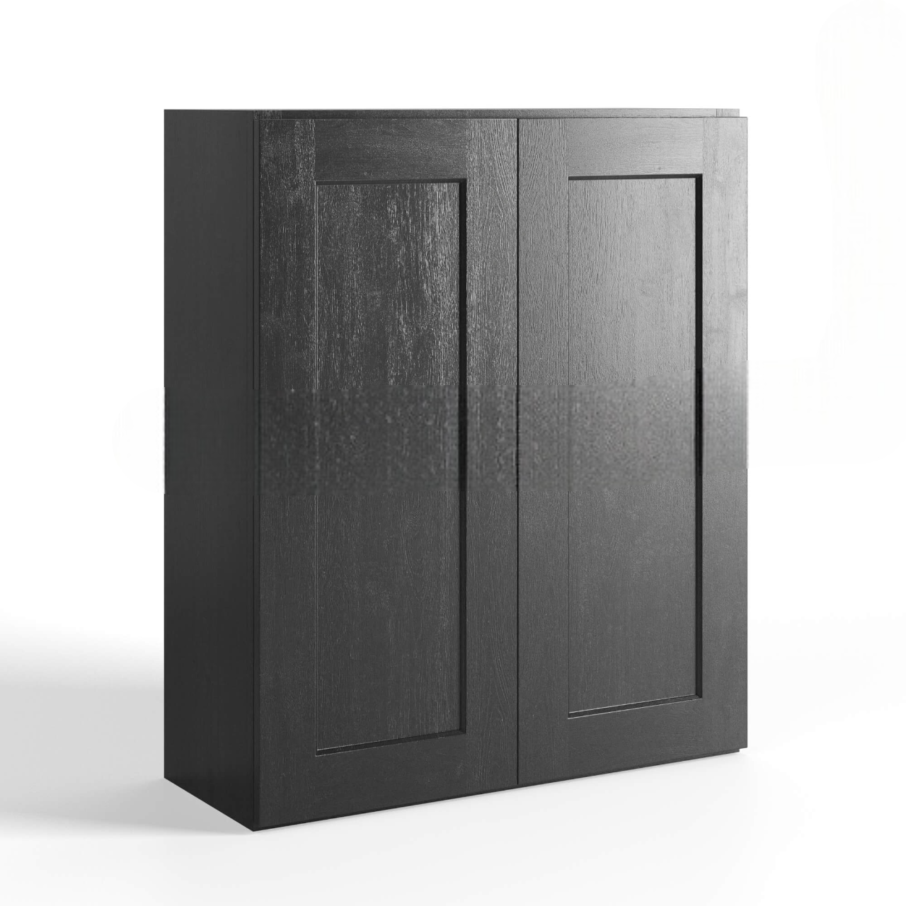 Mocha Slate Shaker Double Door Wall Cabinets- 42″H, 12″D