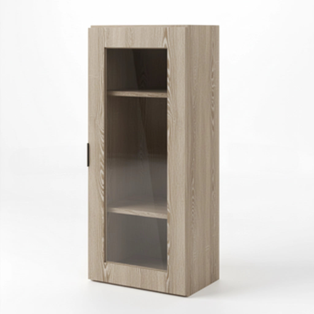 Vale Shaker 42″ H Single Door Wall Cabinet with Glass Door