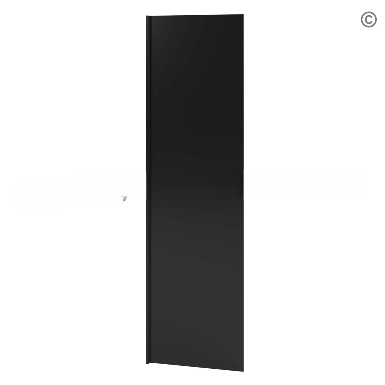 Black Shaker Refrigerator End Panel