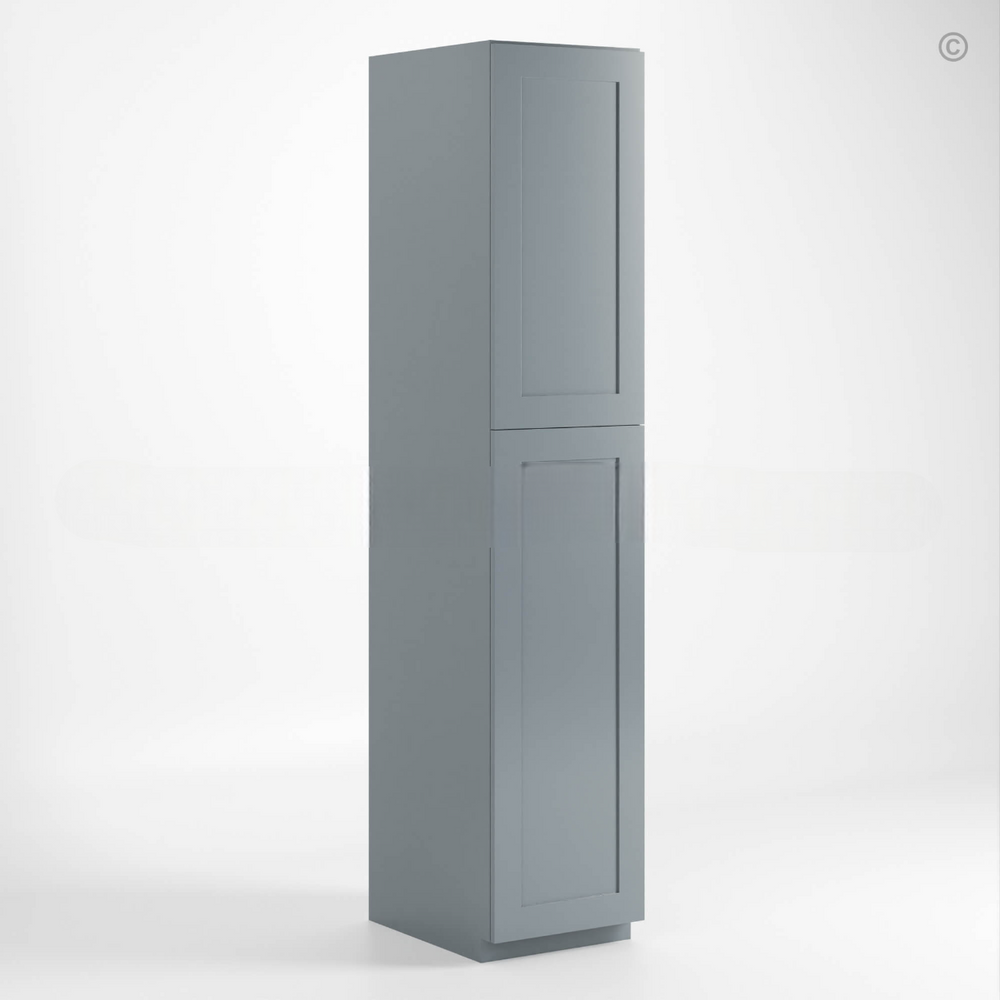 Gray Shaker 18″ W Utility Pantry Cabinet
